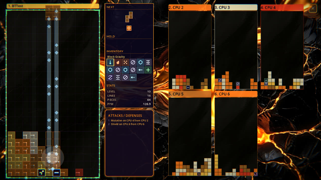 Blocktrix in the premium Founder theme — molten gold on cracked obsidian.